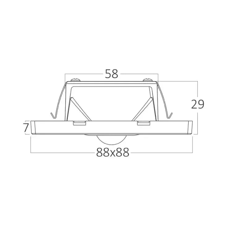 BRAYTRON siva zidna LED lampa 1.5W