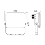 BRAYTRON CCT LED reflektor 100W