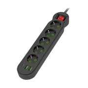 Razvodnik sa 5 mesta 2m 1.5mm2+pr. 2xUSB+tip C