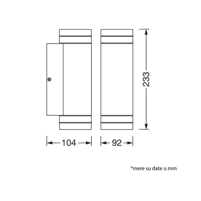 LEDVANCE zidna lampa 1xGU10
