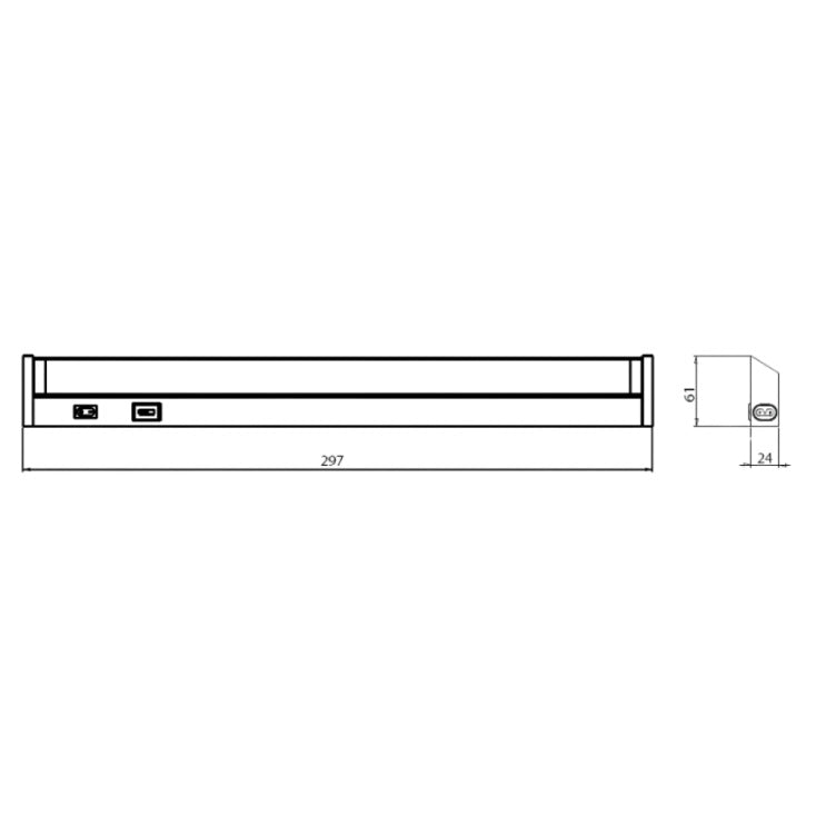 Zidna LED lampa VESTA 696 — 4W, 3000/4000/6500 K, IP44, bela
