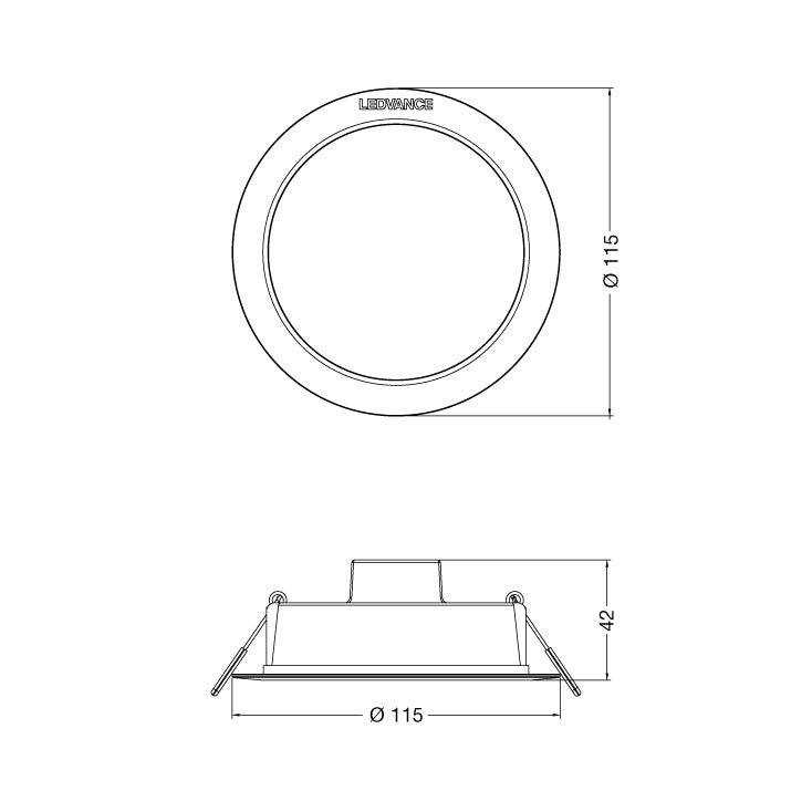 LEDVANCE LED ugradna panel lampa 8W