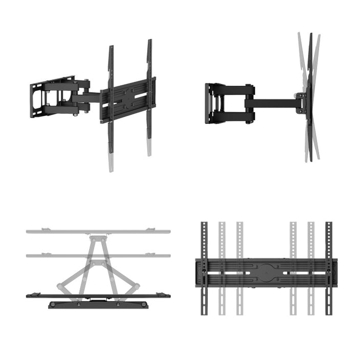 Zidni TV nosač, zglobni, od 37" do 80"