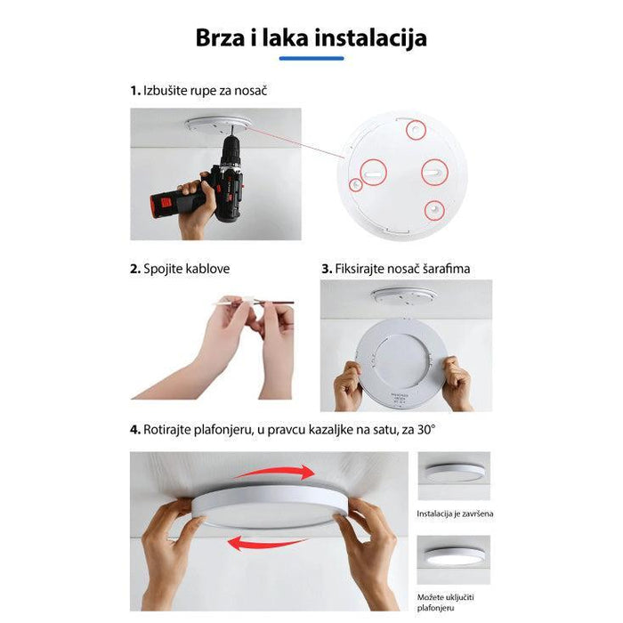 LED plafonjera 28W dnevno svetlo