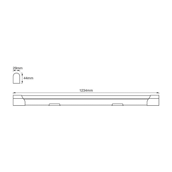 OSRAM nadgradna LED lampa 123,4 cm — 20W, 4000K, 2500 lm, IP20