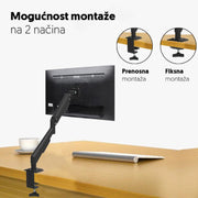 PROSTO TV nosač — 17"–32", zglobni, do 8 kg