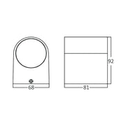 BRAYTRON bela zidna lampa 1xGU10