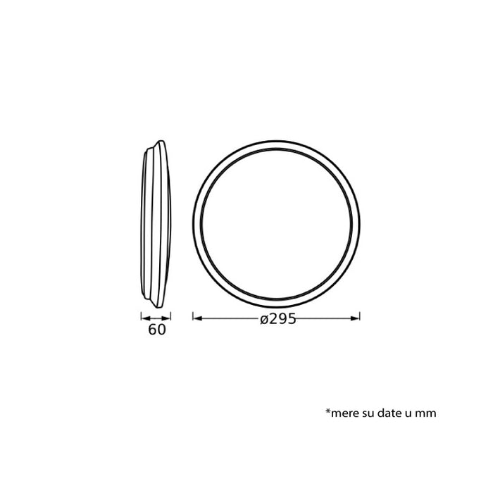 LEDVANCE LED plafonjera 16W toplo bela