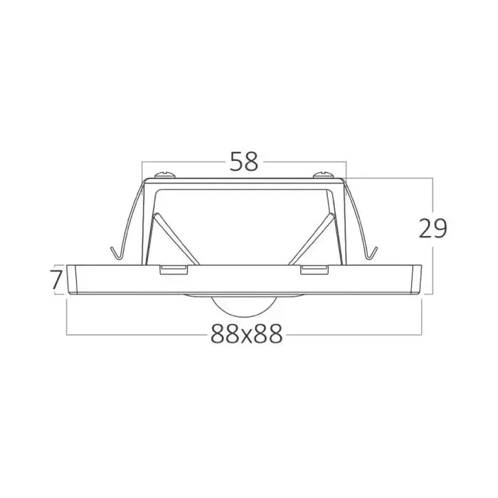 BRAYTRON crna zidna LED lampa 1.5W