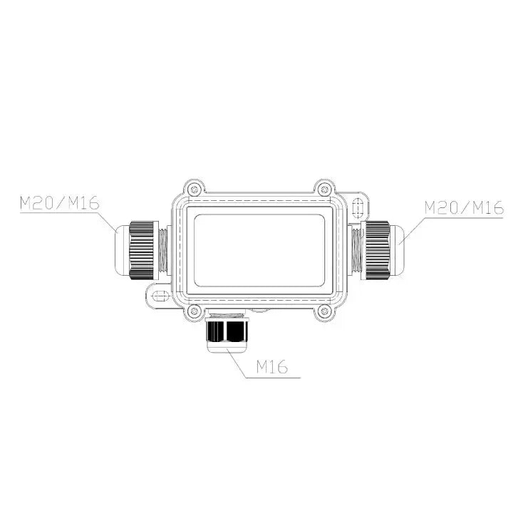 Vodootporna kutija za spajanje 3 kabla 0.5-2.5mm2, IP68