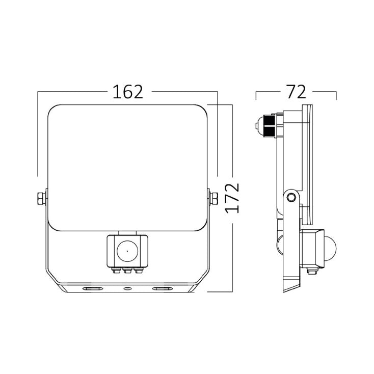 BRAYTRON CCT LED reflektor sa PIR senzorom 30W