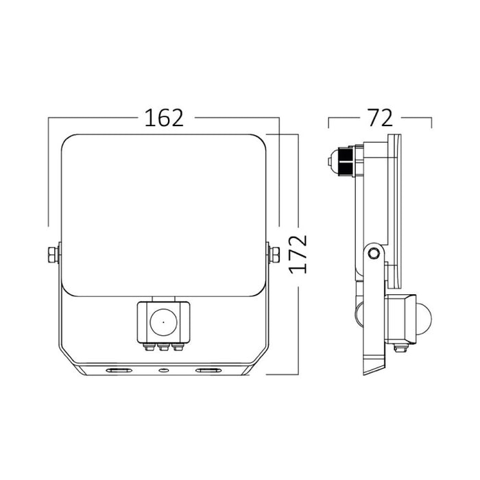 BRAYTRON CCT LED reflektor sa PIR senzorom 30W