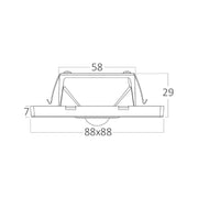 BRAYTRON bela zidna LED lampa 1.5W