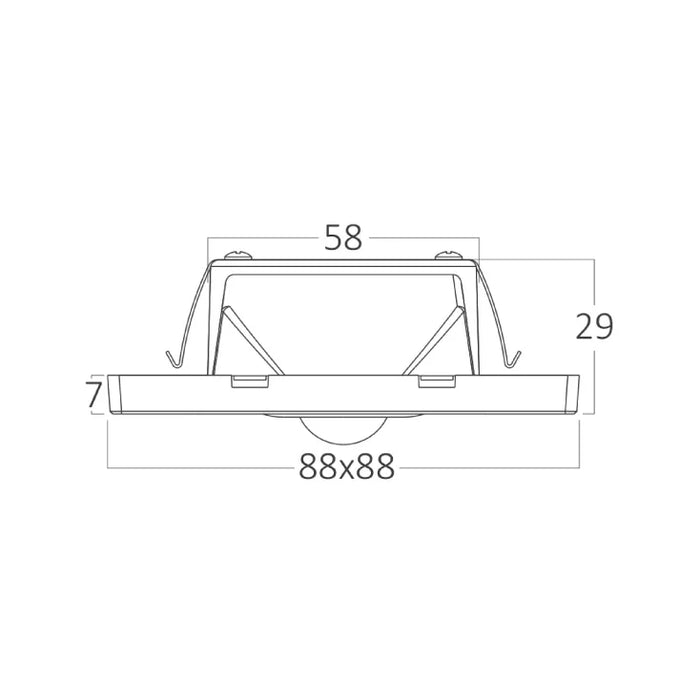BRAYTRON bela zidna LED lampa 1.5W