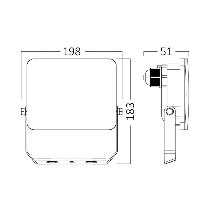 BRAYTRON CCT LED reflektor 50W