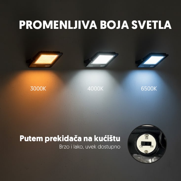 PROSTO LED reflektor 50W promenljiva boja svetla