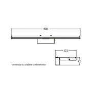 Zidna LED lampa 8W