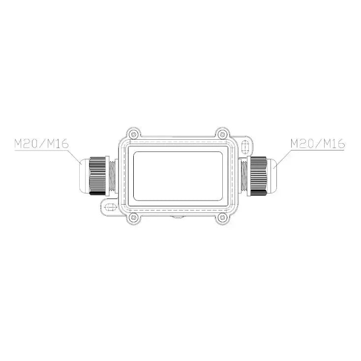 Vodootporna kutija za spajanje 2 kabla 0.5-2.5mm2, IP68