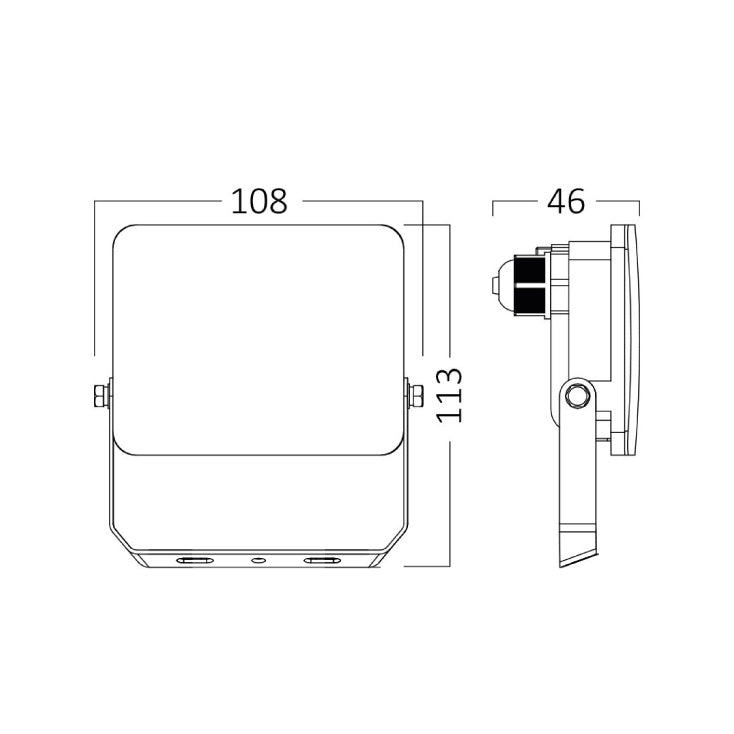 BRAYTRON LED reflektor — 10W, 3000K, IP65