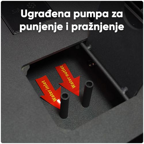 El. kamin sa vodenom parom, bez grejanja, 1000mm