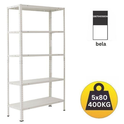 Polica metal-metal 188x75x40 5x80kg BELA