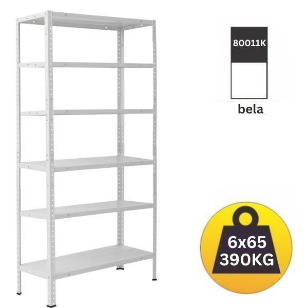 Polica metal-metal 209x100x30 6x65kg