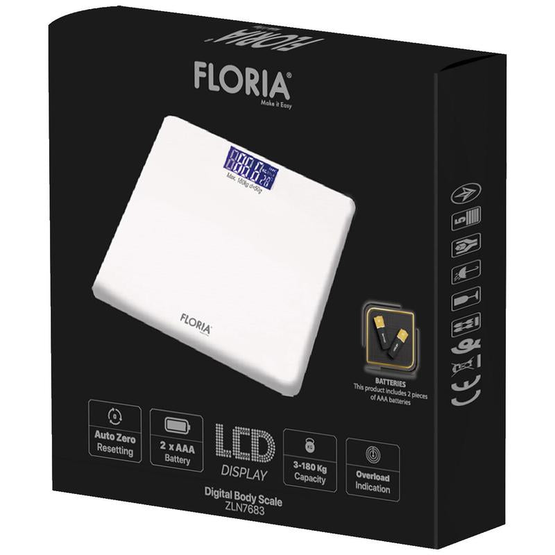 Floria Vaga staklena, digitalna, do 180 kg - ZLN7683