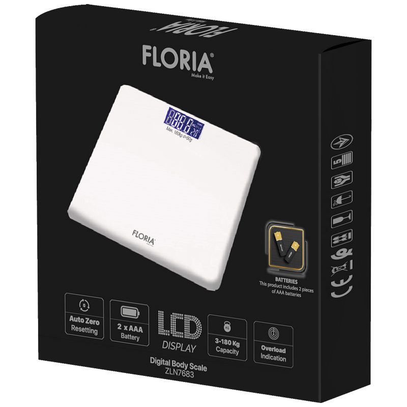 Floria Vaga staklena, digitalna, do 180 kg - ZLN7683