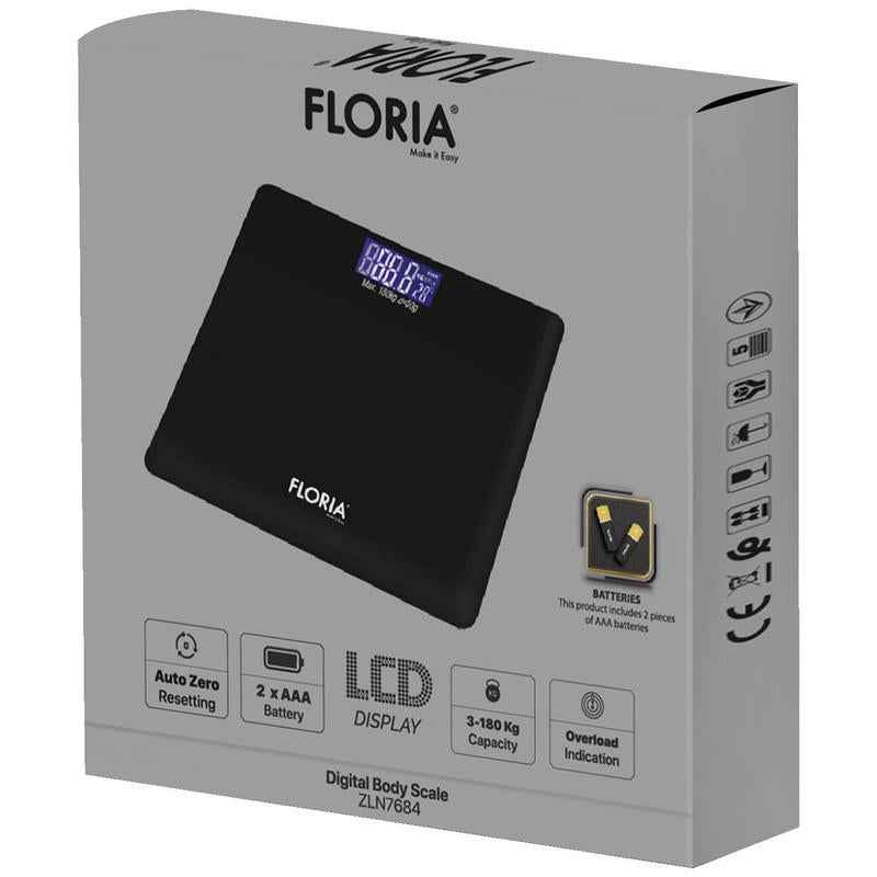 Floria Vaga staklena, digitalna, do 180 kg - ZLN7684