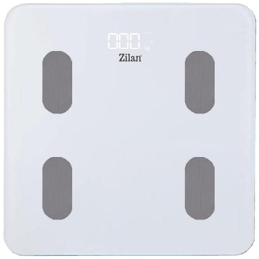 Zilan Pametna vaga za merenje, do 180kg, LED, Bluetooth, bela - ZLN8979