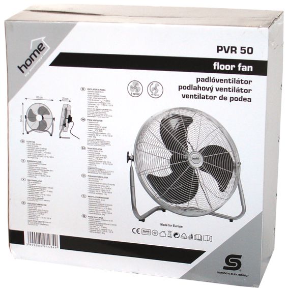 Home Ventilator podni, prečnik 50cm, 120W, Inox - PVR 50