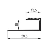 Aluminijumski dekorativni završni „U” profil 2909-10mm