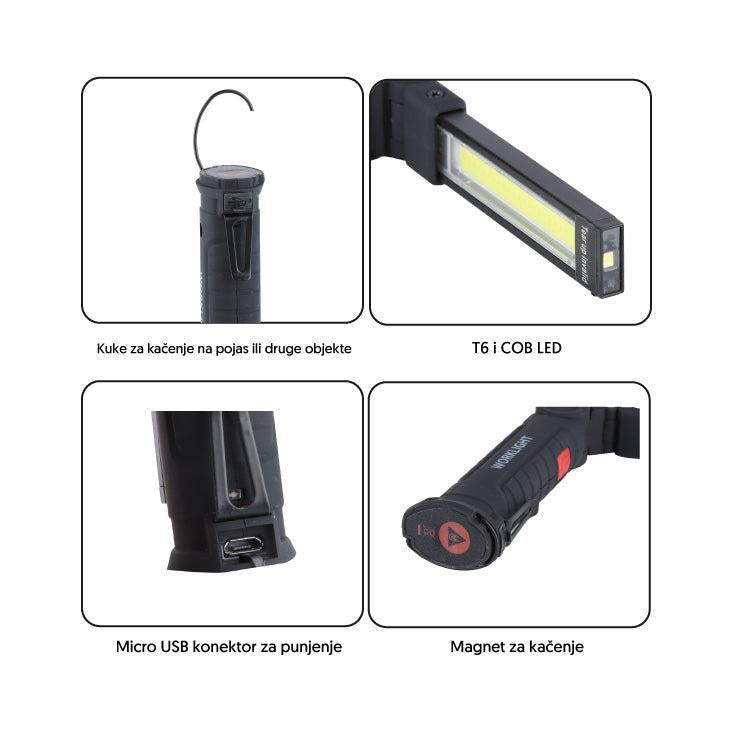 Punjiva LED lampa — 3 W, plastika