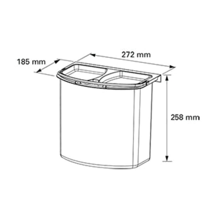 OG kanta za bio otpad 7L antracit BL