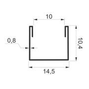 TK INOX nadgradni profil S=10mm