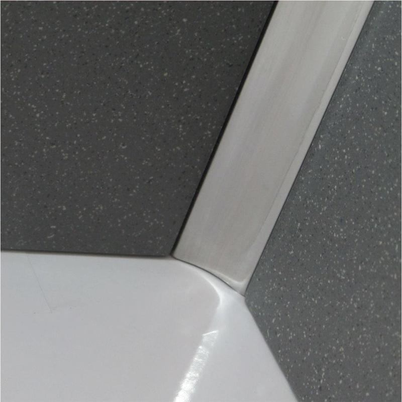 Unutrašnji ugaoni profil — za oblogu 12 mm, INOX, 2.5m, više boja
