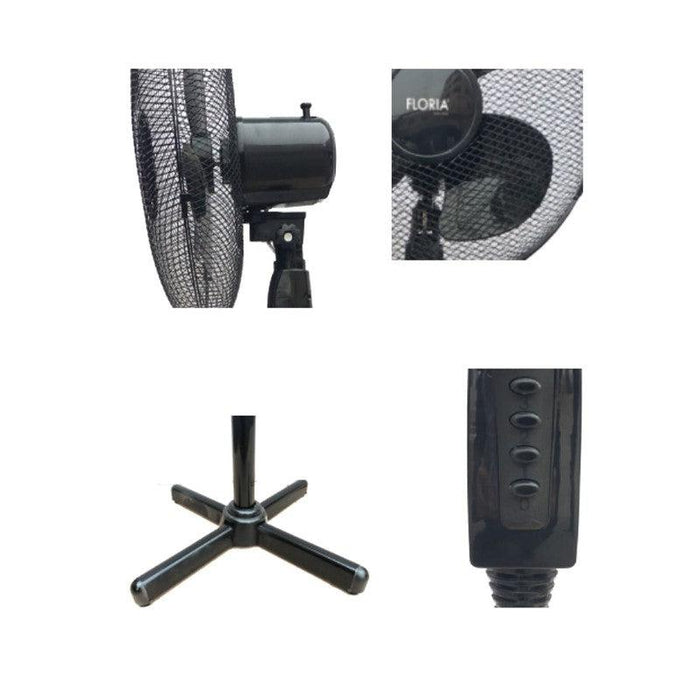 Floria Ventilator sa postoljem, prečnik 40 cm, 40 W, crne boje - ZLN1181