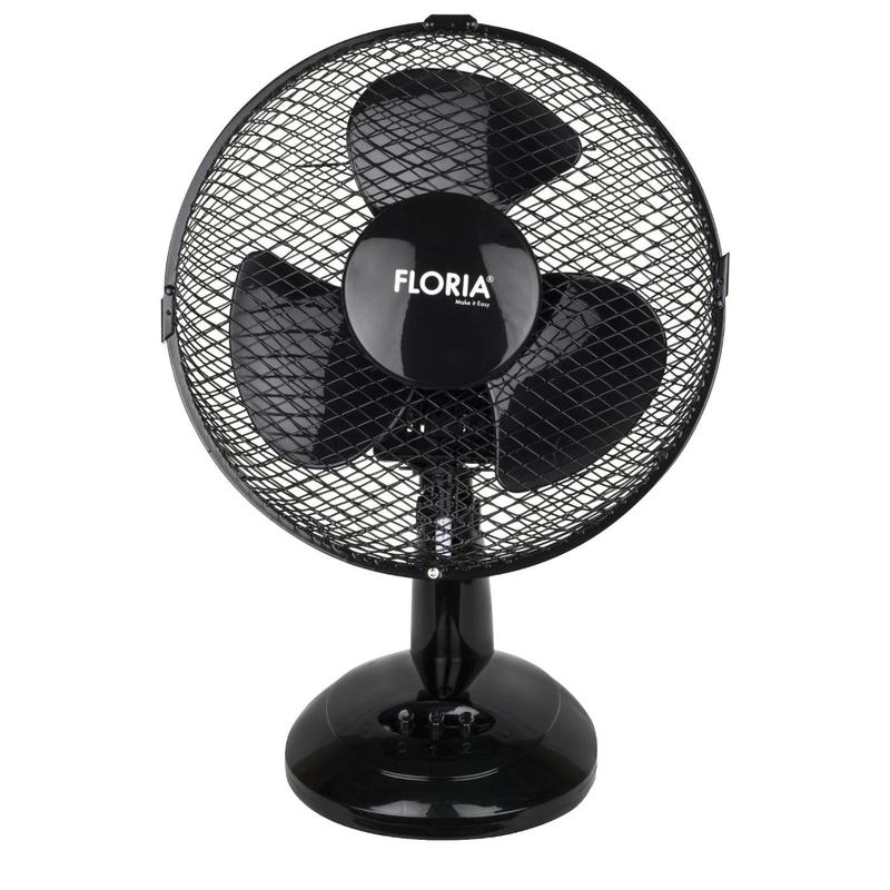 Floria Ventilator stoni, prečnik 23 cm, 25 W, crni - ZLN1211
