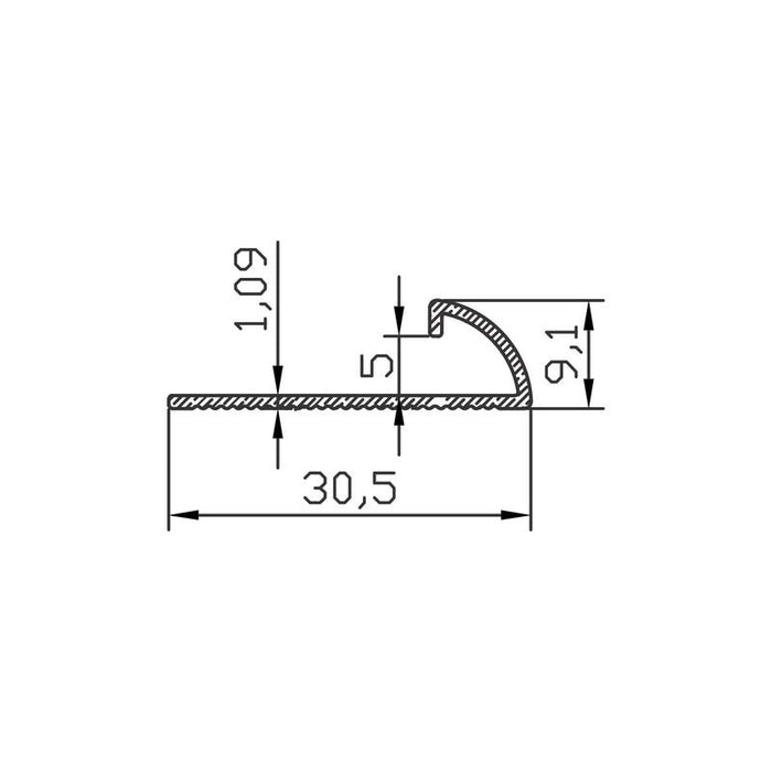 ALEKO ger obli H=8mm