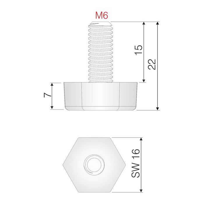 NIV stopica za nameštaj M6 L22/7