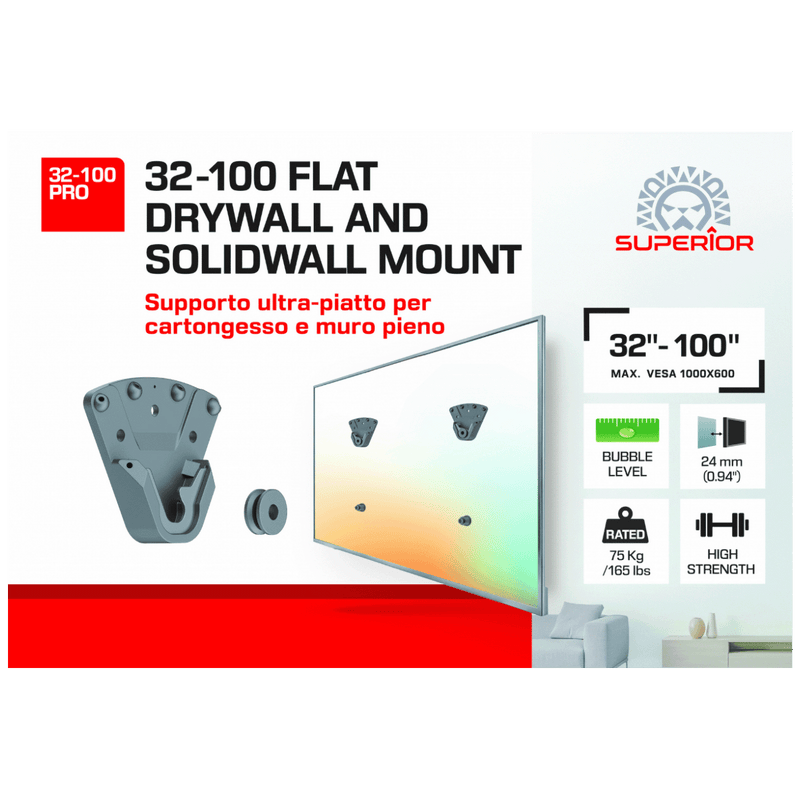 Superior Nosač za TV prijemnike 32"- 100", do 75 kg. - TV Wall Mount 32-100 PRO