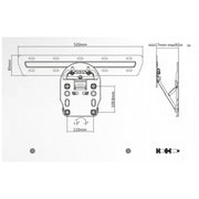Superior Nosač za Samsung TV prijemnike 49" - 55 "- 65", do 50 kg - Wall mount for Samsung QLED TVs