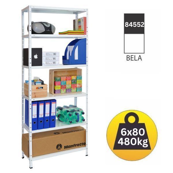 Metalna Polica 180x75x30cm 6x80kg