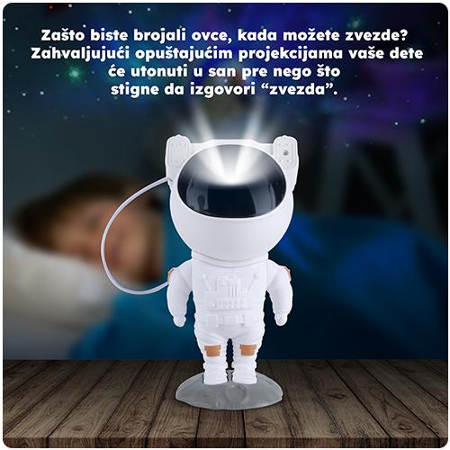 Astronaut zvezdano nebo sa nebula projektorom
