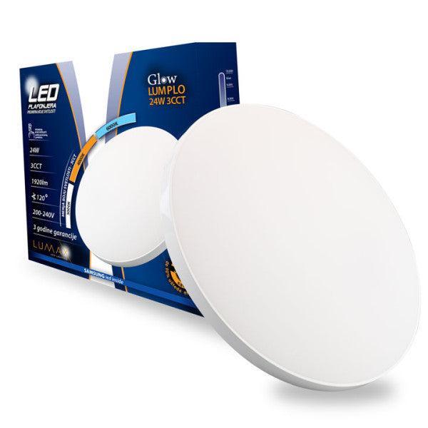 Led Plafonjera GLOW LUMPLO-24W 3CCT (6000-4000-3000K)1920lm