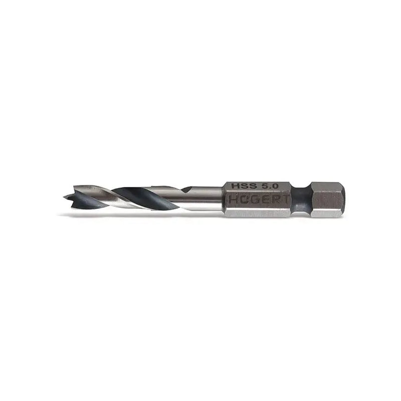 HÖGERT Burgija za metal HSS sa šestougaonim prihvatom 1/4″ — 4 mm