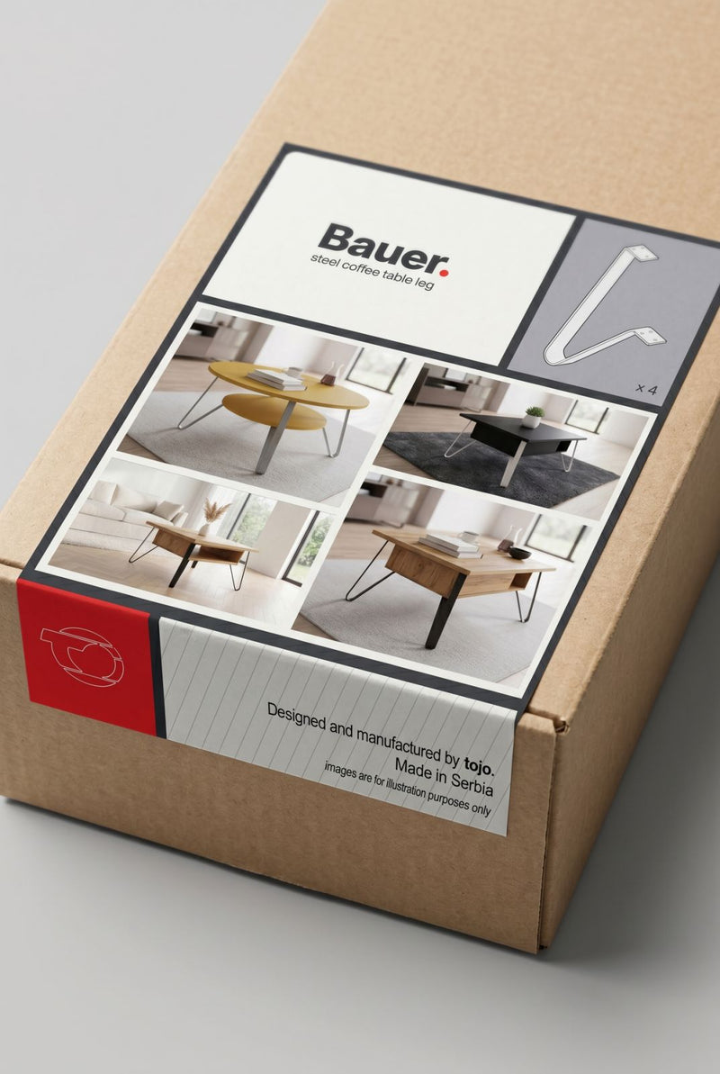 Metalna postolja - BAUER  – 410 MM (SET OD 4 KOM)