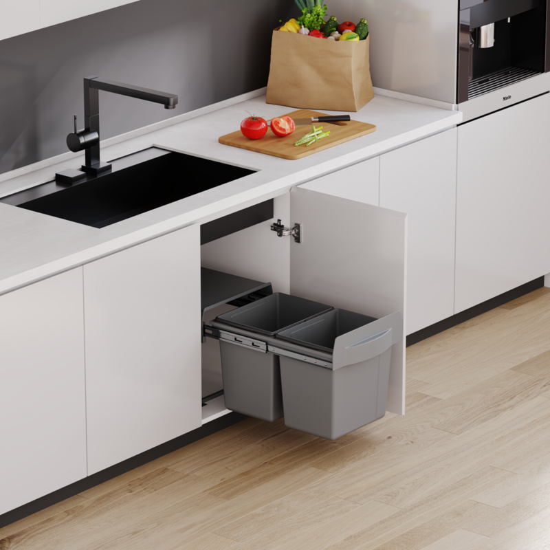Kanta za smeće izvlačna, 36L, 342x510x373mm, podna montaža