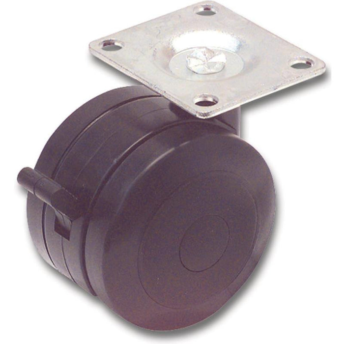 Dupli okretni točkić Specijal, 75 mm, 70 kg, sa pločicom