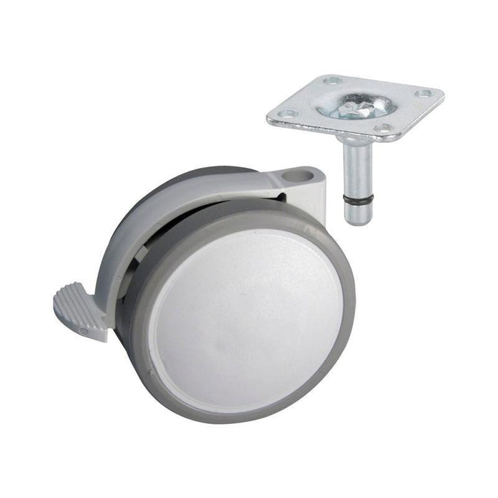 Dupli okretni točkić DesignTop, 62 mm, 40 kg nosivost